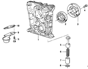 0) BMW OEM 11141727191 USED OIL PUMP 318i 91 Euro All Parts 0) BMW OEM 11141727191 USED OIL PUMP 318i 91 Euro All Parts