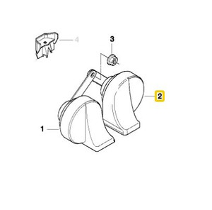 0) BMW OEM 61337163977 USED HORN 740IL 98 E38 Euro All Parts 0) BMW OEM 61337163977 USED HORN 740IL 98 E38 Euro All Parts