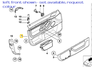 0) BMW OEM 51418227079 USED DOOR PANEL LEFT FRONT 740IL 98 E38 Euro All Parts 0) BMW OEM 51418227079 USED DOOR PANEL LEFT FRONT 740IL 98 E38 Euro All Parts