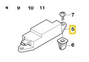 0) BMW OEM 65.776911038 USED Side AIR POUCH SENSOR e46 36617 To:08/08/2006 Euro All Parts