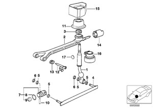 0) BMW OEM 25111222724 USED SHIFTER ASSEMBLY MANUAL 528I 98 E39 Euro All Parts
