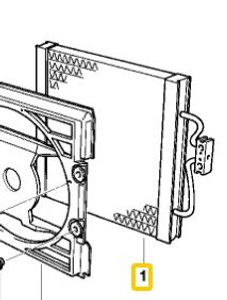 0) BMW OEM 64538378438 USED A/C CONDENSOR 528I 98 E39 Euro All Parts