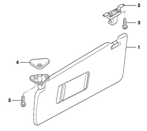 0) BMW OEM 51168237096 USED SUNVISOR RIGHT SIDE 528I 98 E39 Euro All Parts 0) BMW OEM 51168237096 USED SUNVISOR RIGHT SIDE 528I 98 E39 Euro All Parts