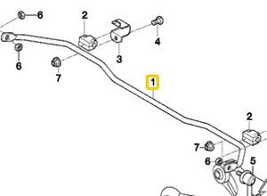 0) BMW OEM 33551091402 USED SWAY BAR REAR 740IL 98 E38 Euro All Parts 0) BMW OEM 33551091402 USED SWAY BAR REAR 740IL 98 E38 Euro All Parts