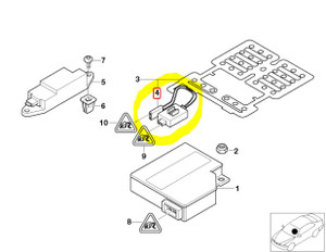 0) BMW OEM 65778367242 65776940191 USED SEAT CONTROL OCCUPANCY '00 from: E53 X5 3.0i 1999 Euro All Parts 0) BMW OEM 65778367242 65776940191 USED SEAT CONTROL OCCUPANCY '00 from: E53 X5 3.0i 1999 Euro All Parts