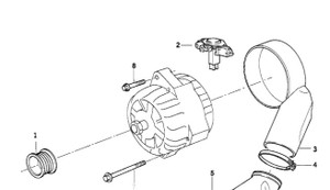 0) BMW OEM 12311704082 USED 530I 94 E34 ALTERNATOR 140A Euro All Parts 0) BMW OEM 12311704082 USED 530I 94 E34 ALTERNATOR 140A Euro All Parts
