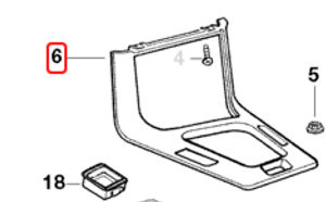 0) BMW OEM 51161963987 USED 320I 95 E36 SWITCH COVER/STORAGE Euro All Parts 0) BMW OEM 51161963987 USED 320I 95 E36 SWITCH COVER/STORAGE Euro All Parts