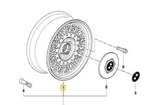0) BMW OEM 36111182129 USED 530I 95 E34 15 ALLOY RIM Euro All Parts 0) BMW OEM 36111182129 USED 530I 95 E34 15 ALLOY RIM Euro All Parts
