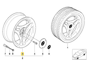 0) BMW OEM 36111092963 USED 323I 99 E46 17 ALLOY RIM Euro All Parts 0) BMW OEM 36111092963 USED 323I 99 E46 17 ALLOY RIM Euro All Parts