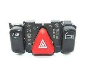 1) Mercedes Benz OEM 1708201710 Hazard Switch (USED) Fits: SLK230 1998 W170 & Other Listed Vehicles Euro All Parts 1) Mercedes Benz OEM 1708201710 Hazard Switch (USED) Fits: SLK230 1998 W170 & Other Listed Vehicles Euro All Parts