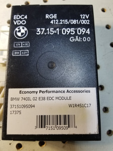 1) BMW OEM 37151095094 ED Control Module (USED) Fits: 740iL 2002 E38 & Other Listed Vehicles Euro All Parts