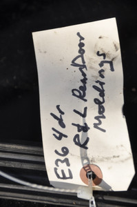 1) DH-28 BMW 51131960734 OEM Used DOOR IMPACT STRIP REAR DOOR STU From: 1997 E36 328i SEDAN 51-13-1-960-734 51131960734 Euro All Parts