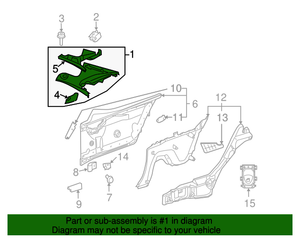 1) DH-6 Mercedes-Benz 209-690-06-25-8J62 OEM Used PILLAR COVER REAR RIGHT A2096900625 SP 3892 Re From: MERCEDES BENZ (C209) CLK320 2004 M112 722618 OBSIDIAN BLACK 209-690-06-25-8J62 Euro All Parts