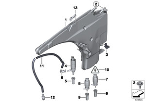 1) DH-7 BMW 67128377430 OEM Used WASHER FLUID PUMP ENGINE COMPARTMENT 11-00 CZ 6877430-01 67128377430 fits: E53 E83 X3 X5 SUV Euro All Parts 1) DH-7 BMW 67128377430 OEM Used WASHER FLUID PUMP ENGINE COMPARTMENT 11-00 CZ 6877430-01 67128377430 fits: E53 E83 X3 X5 SUV Euro All Parts