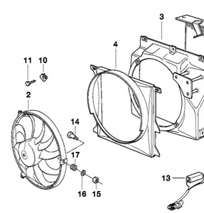 1) BMW OEM 64541385163 USED FAN SHROUD 325i E36 1992 6 cyl Euro All Parts 1) BMW OEM 64541385163 USED FAN SHROUD 325i E36 1992 6 cyl Euro All Parts