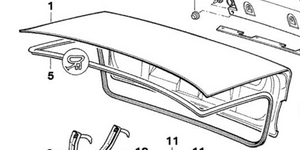 0) BMW OEM 41621944585 USED TRUNK LID 525I 94 E34 5 Series Euro All Parts 0) BMW OEM 41621944585 USED TRUNK LID 525I 94 E34 5 Series Euro All Parts