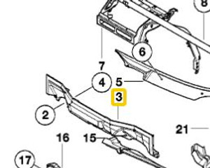 0) _ BMW OEM 51718158237 USED CENTER ENGINE COWL 530I 2 E39 5 Series Euro All Parts 0) _ BMW OEM 51718158237 USED CENTER ENGINE COWL 530I 2 E39 5 Series Euro All Parts