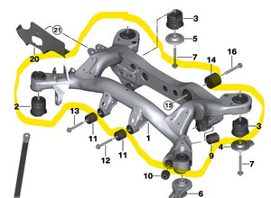 0) BMW OEM 33316783713 USED REAR SUBFRAME 330XI E90 Euro All Parts 0) BMW OEM 33316783713 USED REAR SUBFRAME 330XI E90 Euro All Parts