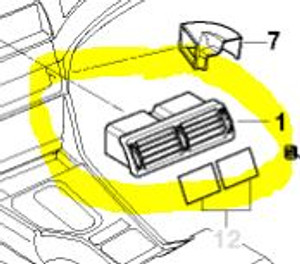 0) BMW OEM 64228376150 USED TAN DASH VENT FRONT 530i E39 5 Series Euro All Parts 0) BMW OEM 64228376150 USED TAN DASH VENT FRONT 530i E39 5 Series Euro All Parts