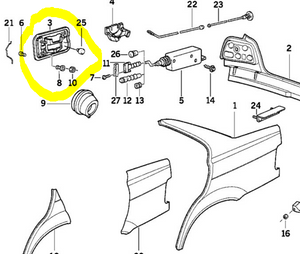 0) BMW OEM 51171960024 USED FUEL DOOR 325I 92 E36 MINOR SCRATCHE 3 Series Euro All Parts 0) BMW OEM 51171960024 USED FUEL DOOR 325I 92 E36 MINOR SCRATCHE 3 Series Euro All Parts