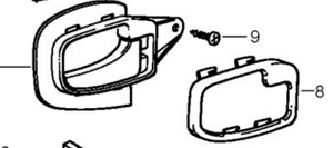 0) BMW OEM 51221960830 USED INTERIOR DOOR HANDLE RIGHT REAR 325I 92 E36 3 Series Euro All Parts 0) BMW OEM 51221960830 USED INTERIOR DOOR HANDLE RIGHT REAR 325I 92 E36 3 Series Euro All Parts