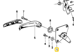 0) BMW OEM 51211800665 USED DOOR LEVER CARRIER LEFT SIDE 633CSI '81 E24 3 Series Euro All Parts 0) BMW OEM 51211800665 USED DOOR LEVER CARRIER LEFT SIDE 633CSI '81 E24 3 Series Euro All Parts