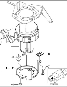 1) DH -9 BMW 11721433959 OEM Used AIR-SMOG PUMP ENGINE BAY TESTED w-HOSE PIERBURG 02T092 From: BMW E39 Fits: & other listed vehicles 11.72-1435364 Euro All Parts 1) DH -9 BMW 11721433959 OEM Used AIR-SMOG PUMP ENGINE BAY TESTED w-HOSE PIERBURG 02T092 From: BMW E39 Fits: & other listed vehicles 11.72-1435364 Euro All Parts
