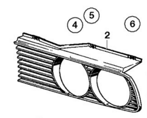 0) BMW OEM 51131945885 USED HEADLIGHT FRAME LEFT SIDE 325I 89 E33 Series Euro All Parts 0) BMW OEM 51131945885 USED HEADLIGHT FRAME LEFT SIDE 325I 89 E33 Series Euro All Parts