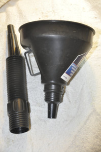 22) AutoClinic 21-734 Large Funnel with Extension for coolant, Gas tank or shorten for oil Euro All Parts