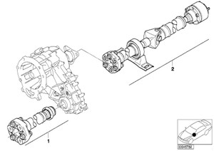 1) BMW OEM 26107510001 USED DRIVE SHAFT REAR Automatic M54 M62 E53 X5 3.0I 4.4I 4.6I Euro All Parts 1) BMW OEM 26107510001 USED DRIVE SHAFT REAR Automatic M54 M62 E53 X5 3.0I 4.4I 4.6I Euro All Parts