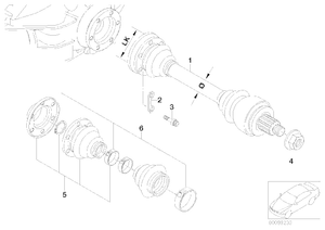 1) BMW OEM 1229708 USED OUTPUT SHAFT REAR AXLE RIGHT Side m54 6 CYL E46 328i z4 3.0i Euro All Parts 1) BMW OEM 1229708 USED OUTPUT SHAFT REAR AXLE RIGHT Side m54 6 CYL E46 328i z4 3.0i Euro All Parts