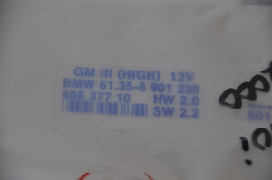 1) DH BMW OEM 61356901230 USED 61.35-6 901 230 General Body Light Modul 601-0727-013 UTA 2004 E39 540i 61356942047 61356924868 61356938462 Fits: E38 E39 & other listed vehicles Euro All Parts 1) DH BMW OEM 61356901230 USED 61.35-6 901 230 General Body Light Modul 601-0727-013 UTA 2004 E39 540i 61356942047 61356924868 61356938462 Fits: E38 E39 & other listed vehicles Euro All Parts