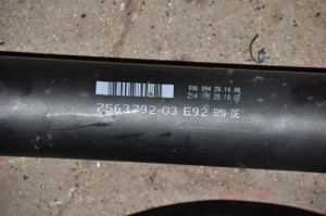 1) DD-2 BMW 26107614392 OEM 26107563792 (USED) Drive shaft automatic L=1446MM FITS: 2009-2011 335d E90 TURBO Euro All Parts 1) DD-2 BMW 26107614392 OEM 26107563792 (USED) Drive shaft automatic L=1446MM FITS: 2009-2011 335d E90 TURBO Euro All Parts
