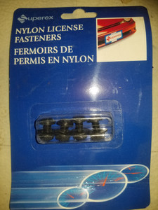 7) DD SUPEREX 26-482 (NEW IN PACKAGE) NON SEIZE NYLON LICENSE PLATE FASTENERS Euro All Parts 7) DD SUPEREX 26-482 (NEW IN PACKAGE) NON SEIZE NYLON LICENSE PLATE FASTENERS Euro All Parts