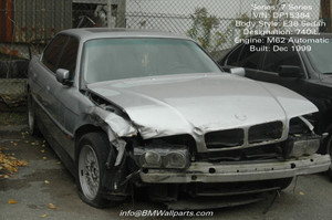 DISMANTLED - E38 DP15384 Sedan C BMW E38 740iL 7 Series Dec 1999 M62 V8 Auto DP15384 DISMANTLED - E38 DP15384 Sedan C BMW E38 740iL 7 Series Dec 1999 M62 V8 Auto DP15384