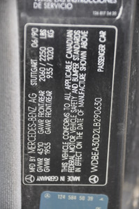 0) Mercedes-Benz 1242702700 1242701100 USED 1242704301 722.358 3 477514 Transmission WDBEA30D6MB403674 E Class W124 C124 S124 A124 1991 300E 103983 12 231977 Euro All Parts 0) Mercedes-Benz 1242702700 1242701100 USED 1242704301 722.358 3 477514 Transmission WDBEA30D6MB403674 E Class W124 C124 S124 A124 1991 300E 103983 12 231977 Euro All Parts
