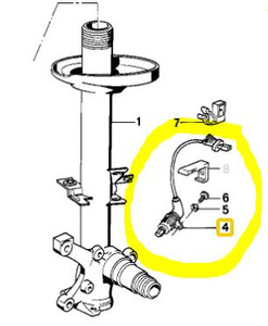 1) S BMW 34521181454 (USED) ABS BRAKE WEAR SENSOR FROM 1987 E30 325e Euro All Parts 1) S BMW 34521181454 (USED) ABS BRAKE WEAR SENSOR FROM 1987 E30 325e Euro All Parts
