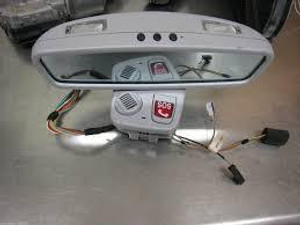 0) Mercedes Benz OEM 2208110007 Rear View Mirror Interior (USED) Fits: S500 2000 W220 Euro All Parts