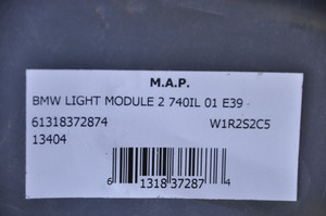 0) BMW OEM 61318372874 GM USED LIGHT MODUAL II 740IL E38 2001 E39 Euro All Parts 0) BMW OEM 61318372874 GM USED LIGHT MODUAL II 740IL E38 2001 E39 Euro All Parts