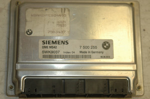 1) SIEMEN MS42 USED 5WK9037 7500255 ECU Key EW BMW OEM e39 528i 65356905670 608377 UT HW 30 SW 8 EW 3 Steuergerat 7500255 7505553 Index 4 23.09.00 MS42 5WK9037 7500255 7505553 7505517 1214752675 Euro All Parts 1) SIEMEN MS42 USED 5WK9037 7500255 ECU Key EW BMW OEM e39 528i 65356905670 608377 UT HW 30 SW 8 EW 3 Steuergerat 7500255 7505553 Index 4 23.09.00 MS42 5WK9037 7500255 7505553 7505517 1214752675 Euro All Parts