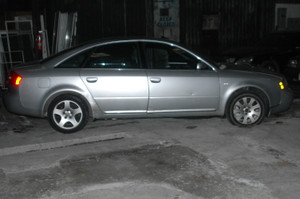 PART OUT N078902 CH AUDI A6 BUILT DEC 2000 2.8L AWD QUATTRO 4DR silver on black leather