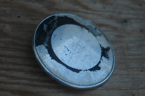 24) DH 51148132375 (USED) OEM BMW 82MM BADGE - NO PAINT - BLANK FITS MANY LISTED VEHICLES