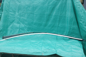 MERCEDES BENZ 2197302548 OEM 219-730-17-48 A2196190262 >AL< 0482 (USED) ROOF TRIM MOLDINGS L&R WHITE FITS: 2007-2011 CLS 550 CHECK