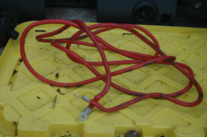 DH-2b BMW 61116942059 (USED) OEM MAIN POWER CABLE BATTERY TO GLOVEBOX FROM PD01082 E46 325i 2003 FITS E46 1999-2006