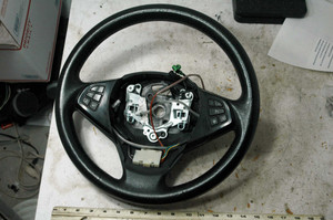 25 - DH BMW 32303455482 (USED) 3448456 01 OEM Leather steering wheel w- multifunction TESTED 32-30-3-455-482 FROM PU88618 2007 328i COUPE FITS E92 & 2005-2010 LISTED VEHI