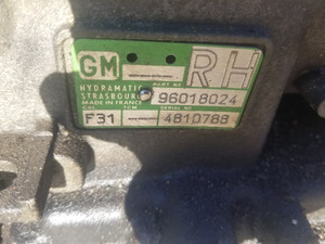 SPECIAL ORDER: BMW m50TU25 & MATCHING TRANSMISSION GM 96018024 RH SHIPPED TO BAYSHORE NY