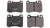 1) S Mercedes Benz 14208520 Brake Pad Set Front (New) Fits: 500SL 1980 W107 & Other Listed Vehicles Euro All Parts 1) S Mercedes Benz 14208520 Brake Pad Set Front (New) Fits: 500SL 1980 W107 & Other Listed Vehicles Euro All Parts