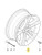 1) 16 IN BMW OEM 36116780907 USED RIM 7Jx16 EH2 Is31 205 55 R16 L dual spoke 268 E90 323i 328i 328xi Euro All Parts