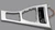 BMW 51167129555 OEM 51-16-7-132-380 Genuine Trim Console TITAN Silver Auto Shifter