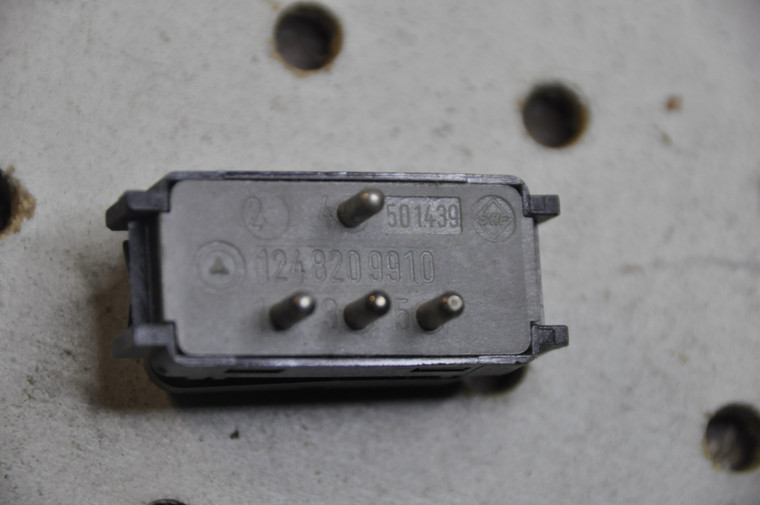 2) DD Mercedes Benz OEM 1248209910 Head Rest Control Switch (USED) SWF 501439 Fits: 500E 1993 W124 & Other Listed Vehicles Euro All Parts